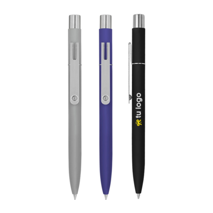 boligrafo metalico con pulsador