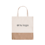 Bolsa Arpillera, de algodon, con logo