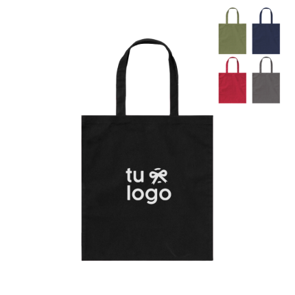 bolsa brin, de algodon con logo