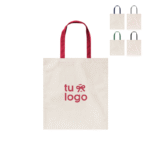 bolsa tote bag, de algodón, con logo impreso