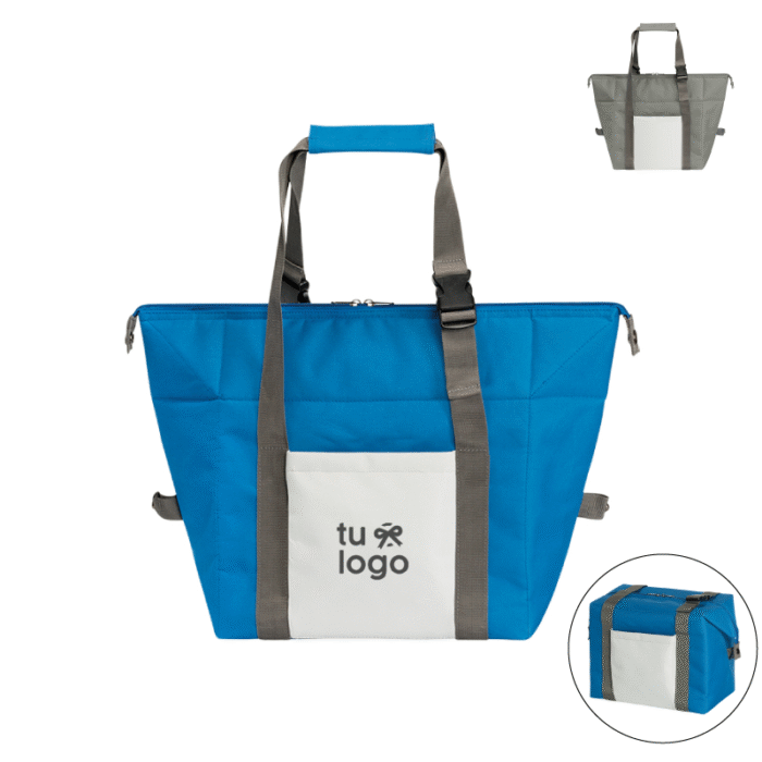 Bolsa térmica con 2 formas de uso, fabricada en poliéster