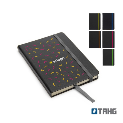 cuaderno a6 con logo