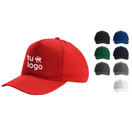 gorro 5 paneles con logo