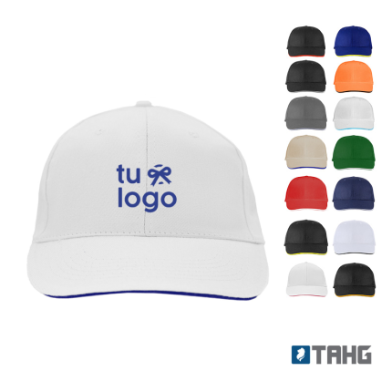 gorro 6 paneles con logo
