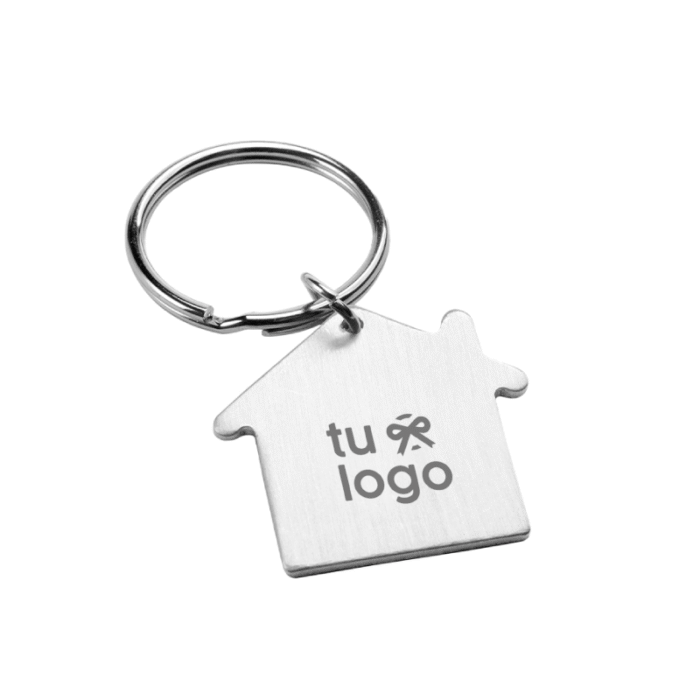 llavero metal casa