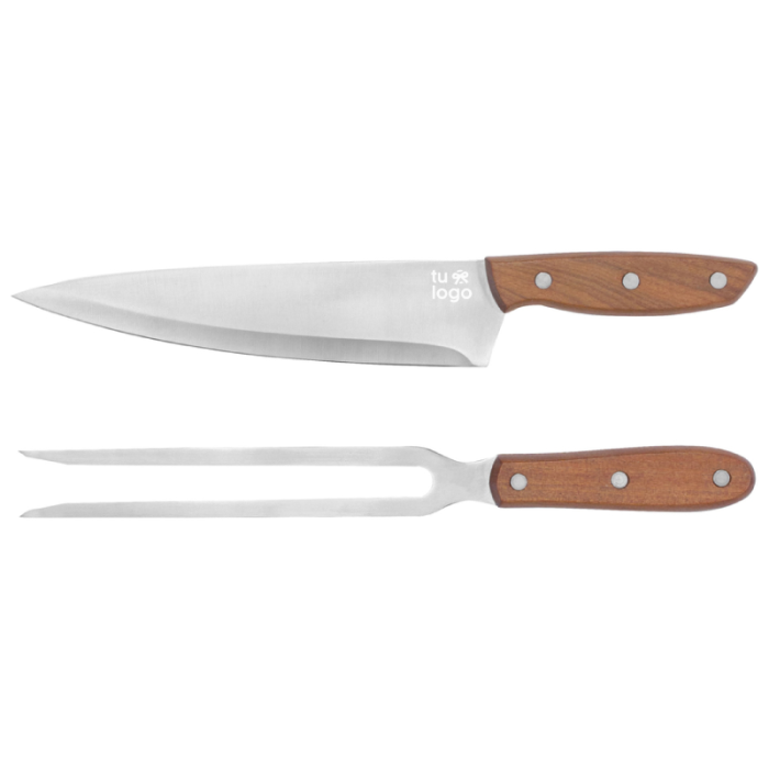 tenedor y cuchillo asado