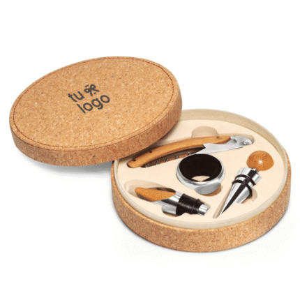 set de vino con logo