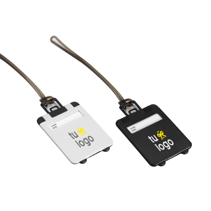 Travel Tag Baggage. Identificador de equipaje para colgar, con forma de valija. Ideal para viajes. Con etiqueta para datos personales.
