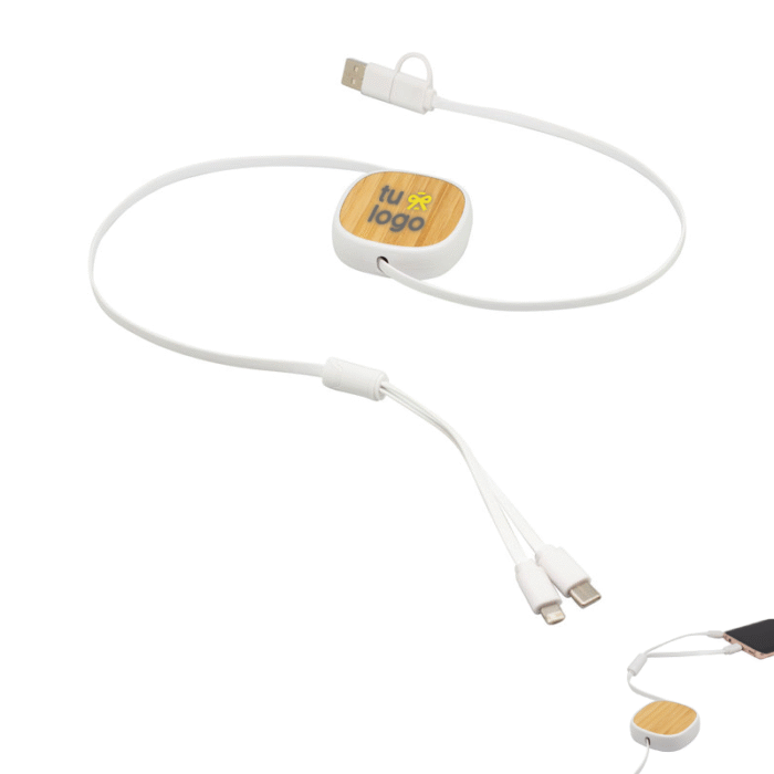 cable de carga retráctil
