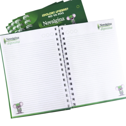 Cuaderno A5 Anillado Tapa Dura Full Color