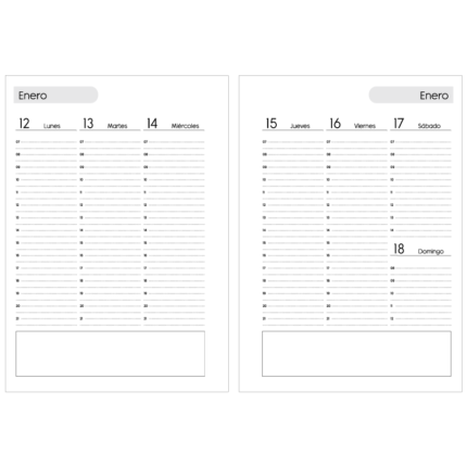 Agenda SEMANAL Tapa Dura